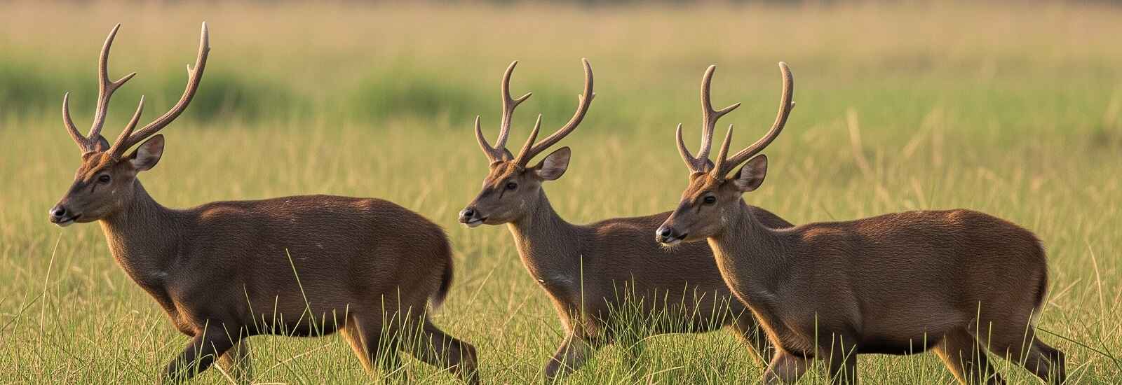 Swamp deer in pilibhit tiger reserve