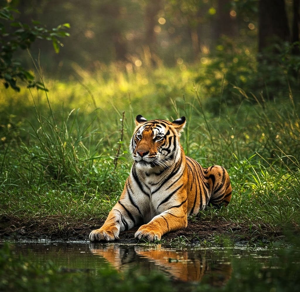 tiger in pilibhit tiger reserve